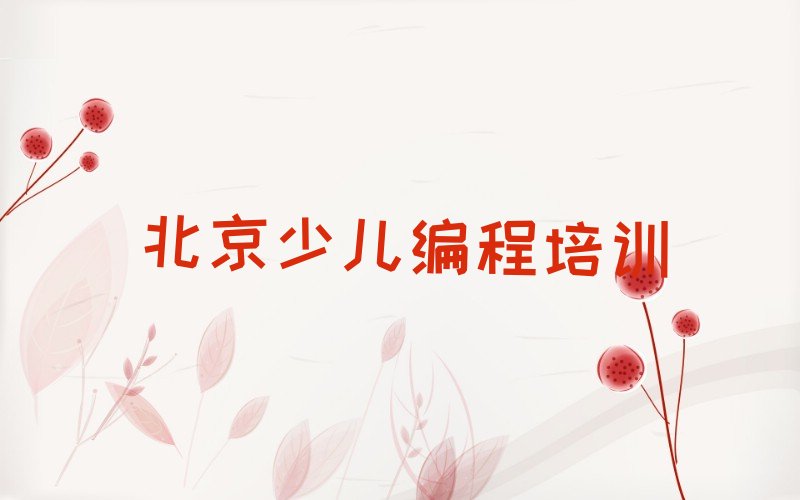 北京少儿编程培训中心