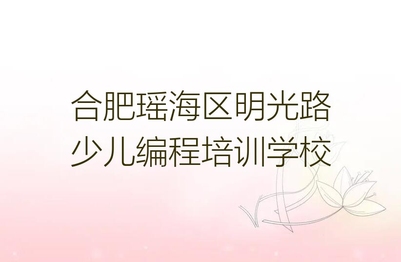 十大合肥瑶海区noip培训学费一般多少钱一个月实力名单一览排行榜排行榜