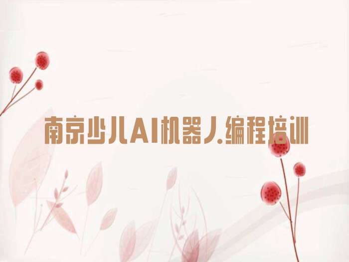 南京江宁区青龙山林场少儿AI机器人编程培训学校