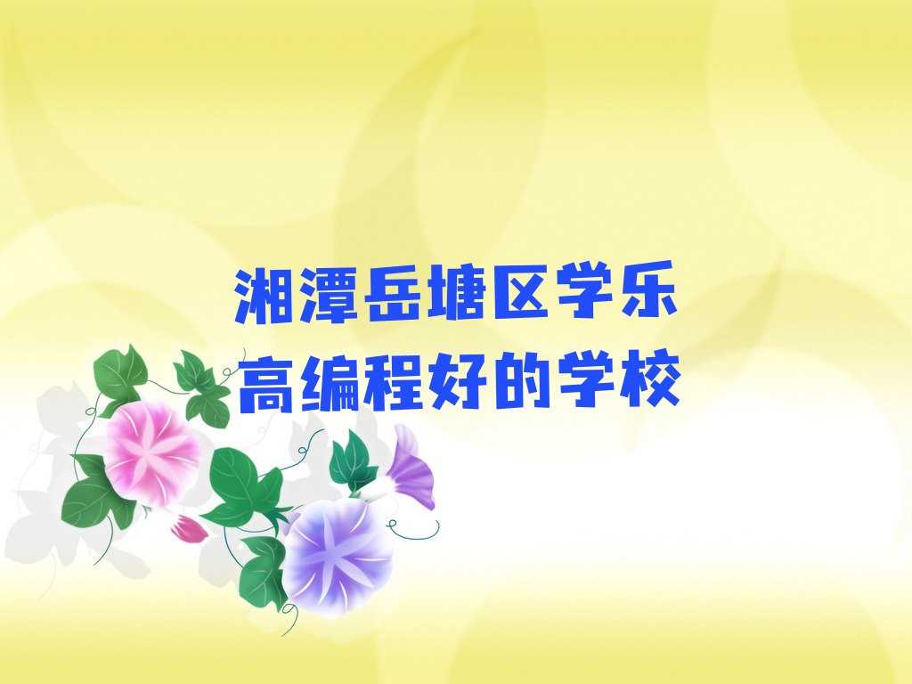 湘潭少儿编程培训班