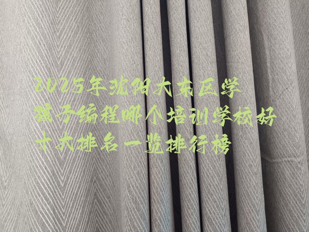 十大2025年沈阳大东区学孩子编程哪个培训学校好十大排名一览排行榜排行榜