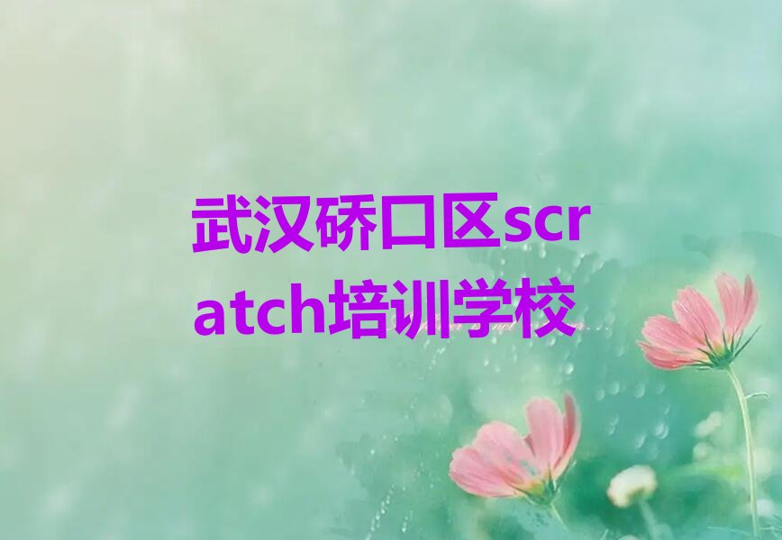 武汉硚口区scratch培训学校