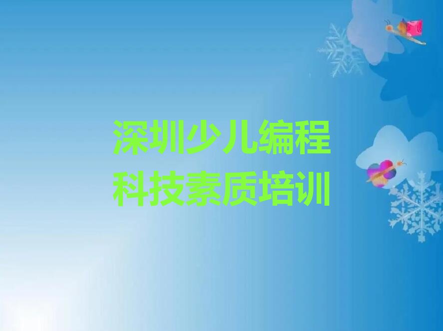深圳少儿编程培训中心