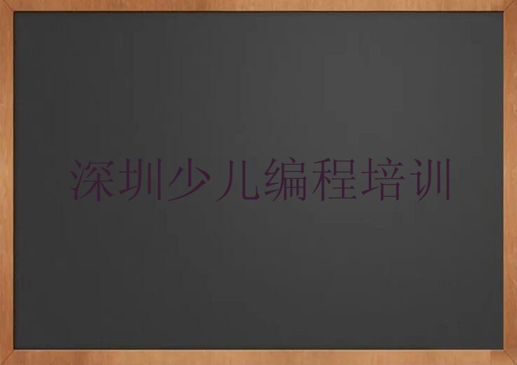 深圳宝安区少儿编程培训班