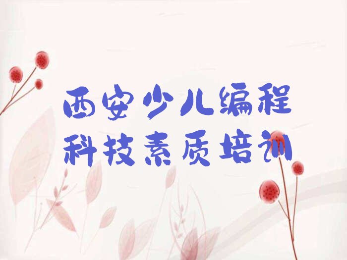 十大西安碑林区少儿编程科技素质培训辅导收费明细排行榜