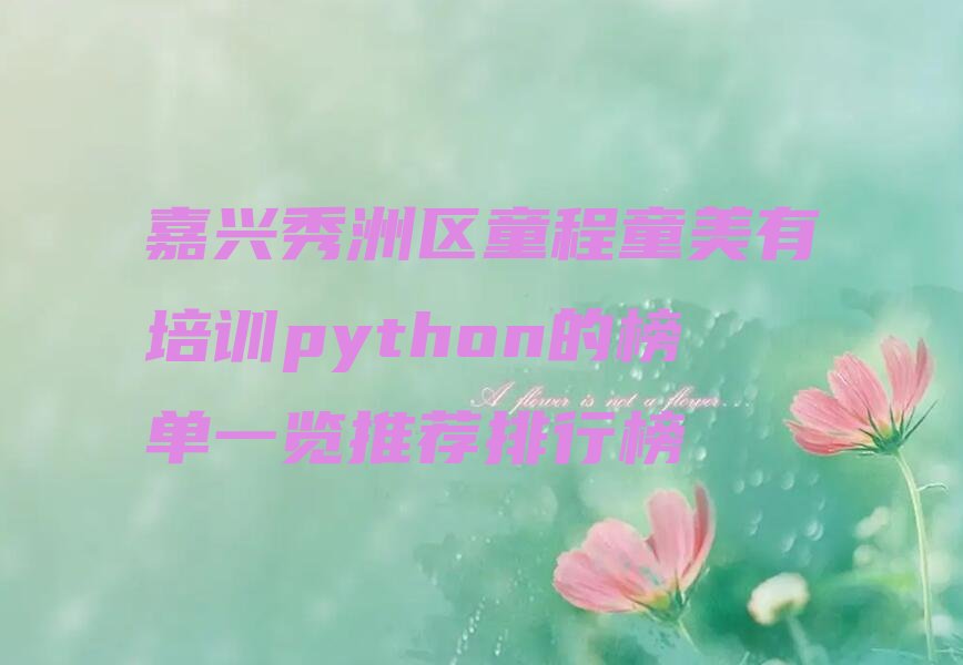 嘉兴少儿编程培训班
