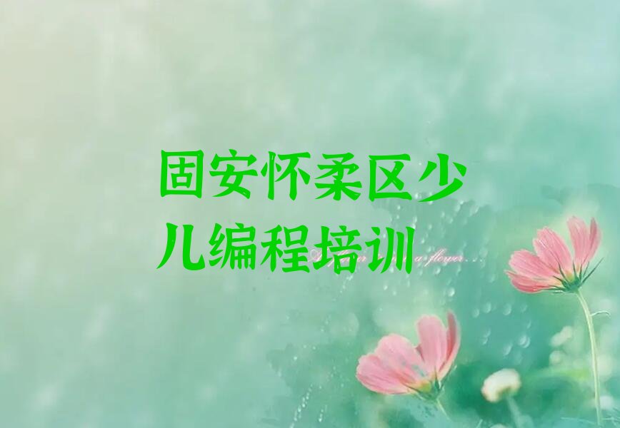 固安怀柔区少儿编程培训