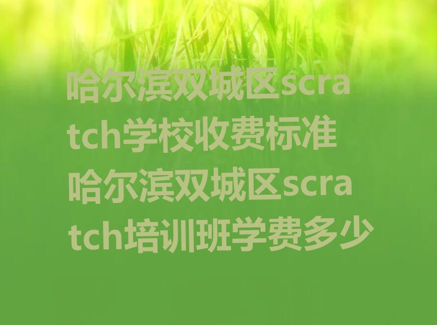 哈尔滨双城区杏山镇少儿编程培训学校