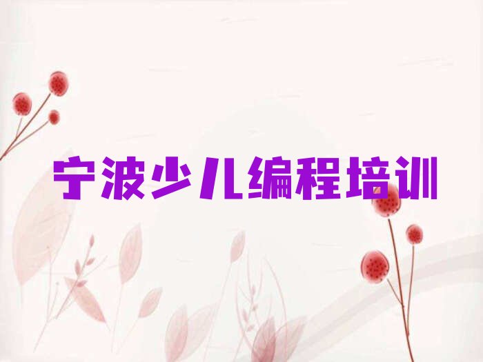 宁波少儿编程培训中心