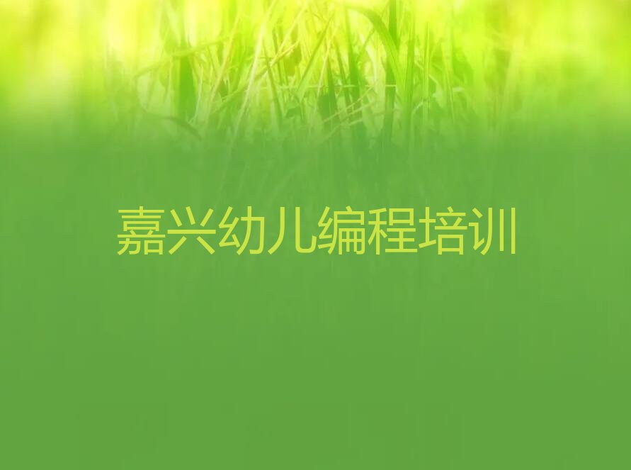 嘉兴幼儿编程培训学校