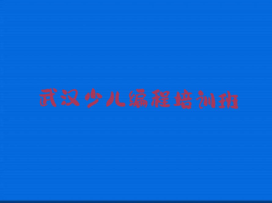 武汉少儿编程培训班