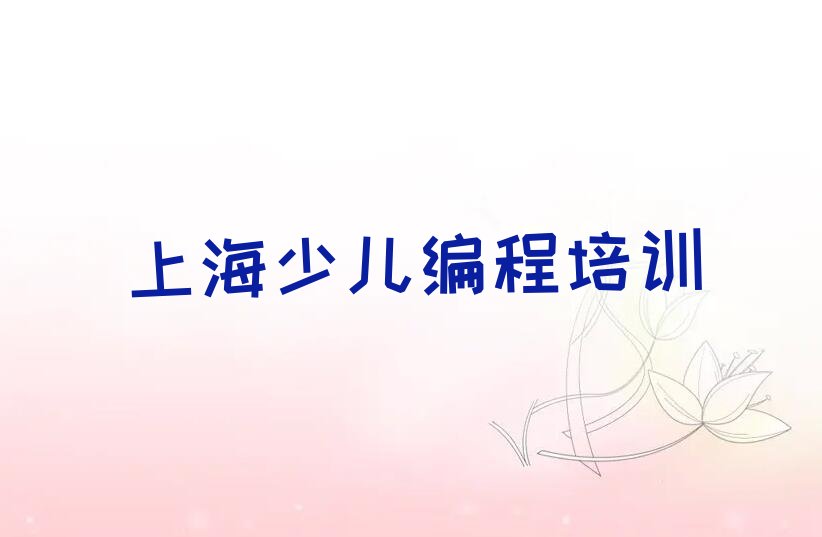 上海静安区少儿编程培训班