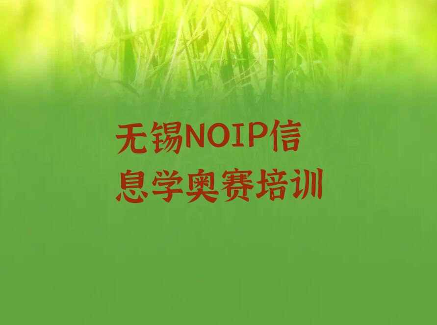 无锡惠山区玉祁街道NOIP信息学奥赛培训学校