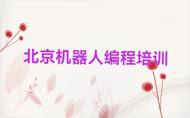 十大北京排名前十的机器人编程机构排行榜
