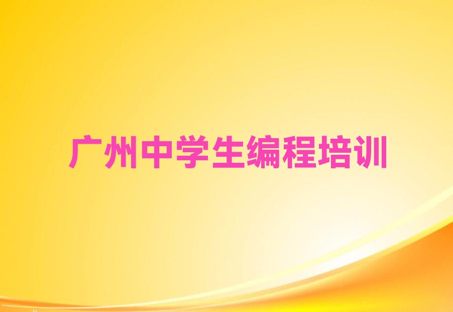 中学生编程