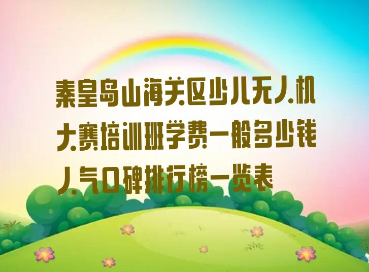 秦皇岛少儿无人机大赛培训学校