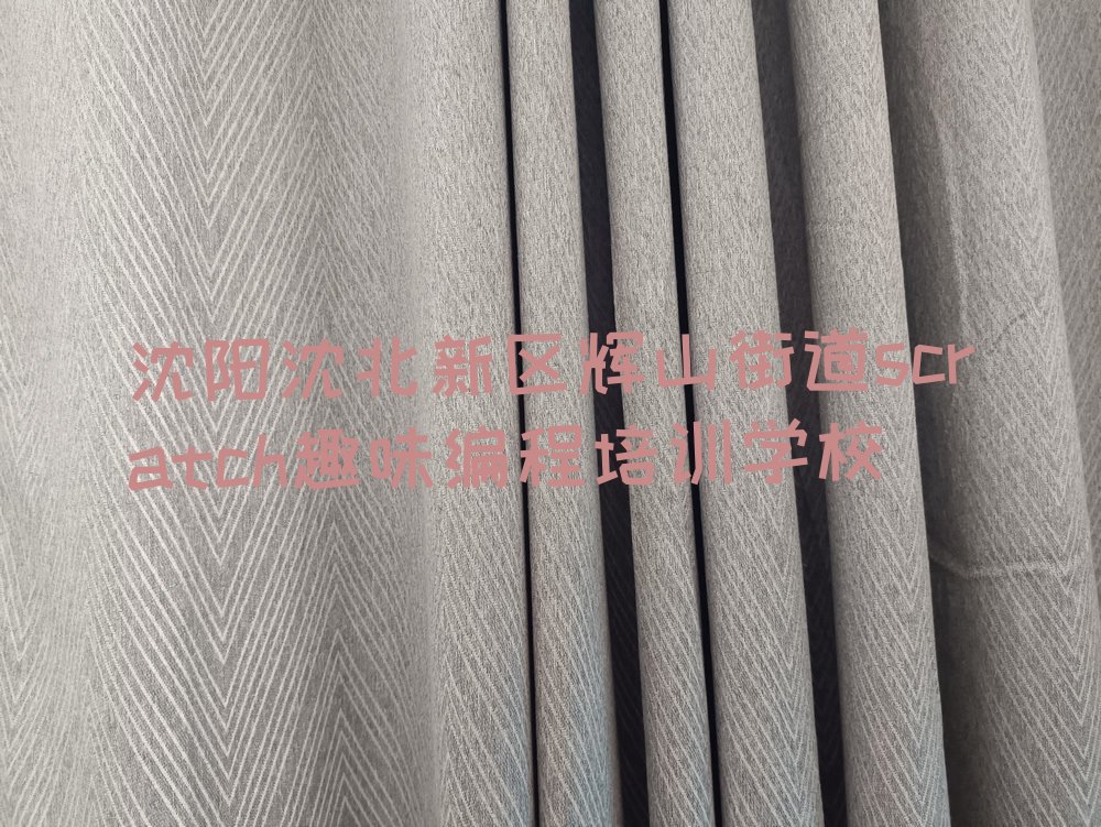 沈阳沈北新区辉山街道scratch趣味编程培训学校