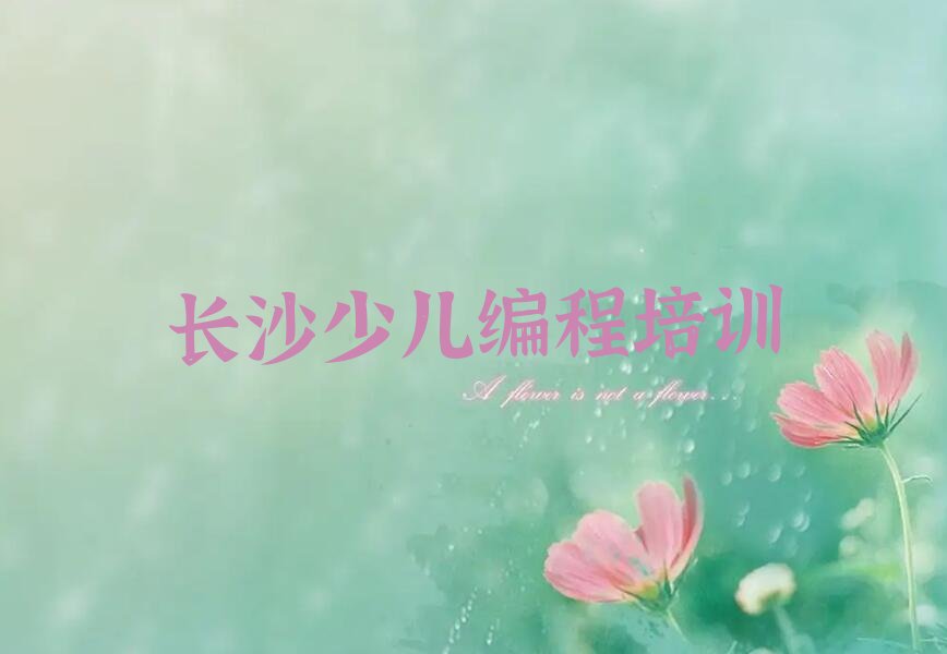 长沙少儿编程培训班