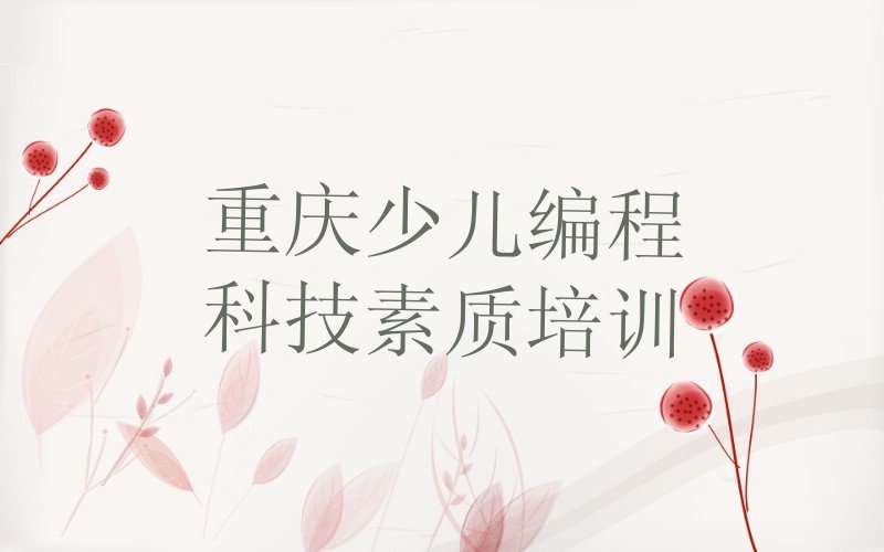 重庆少儿编程培训学校