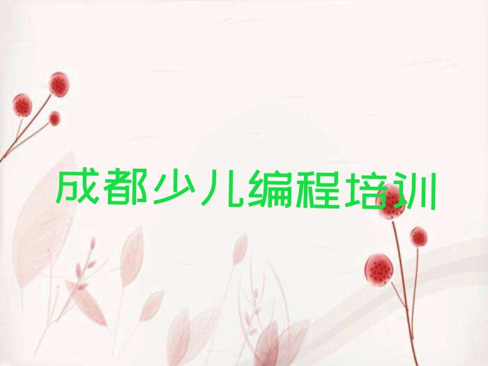 十大成都武侯区孩子编程培训学校哪家比较好排行榜