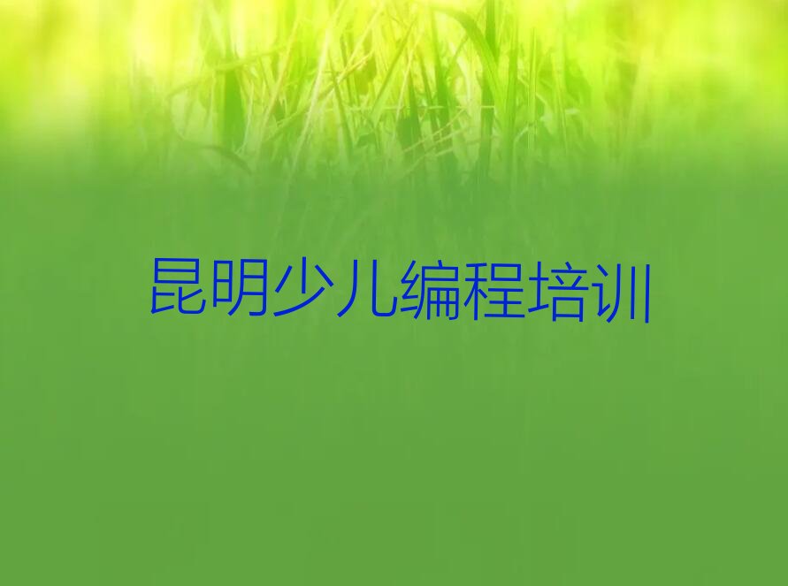昆明少儿编程培训
