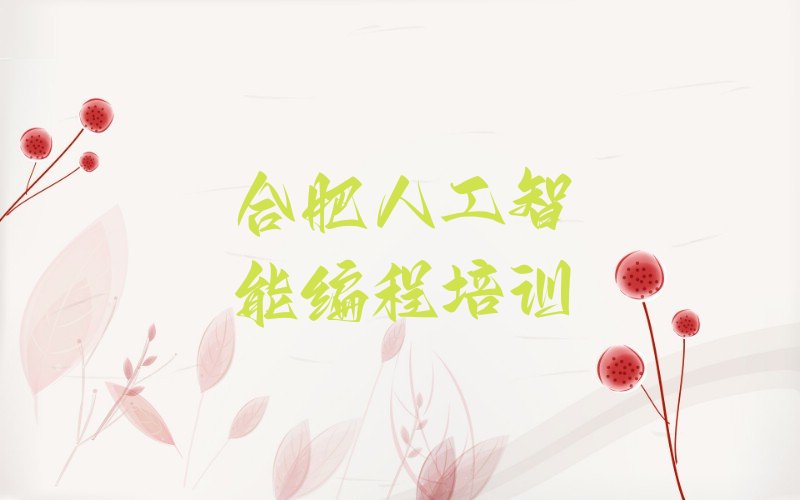 合肥庐阳区杏林街道少儿编程培训学校