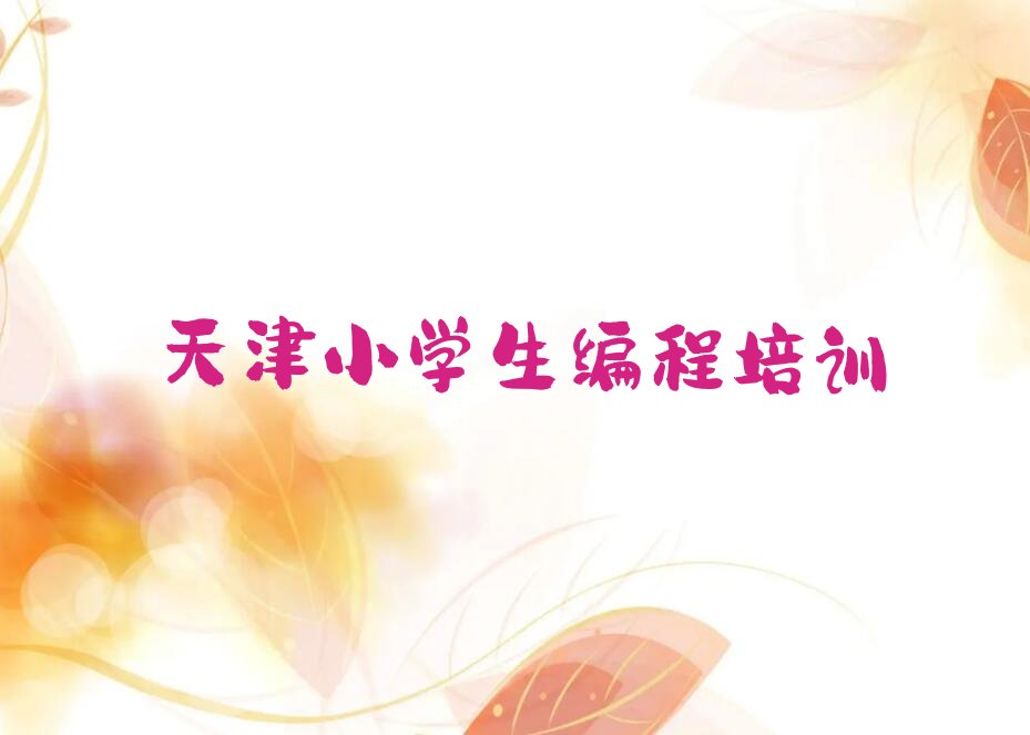 天津武清区运河西街道少儿编程培训学校