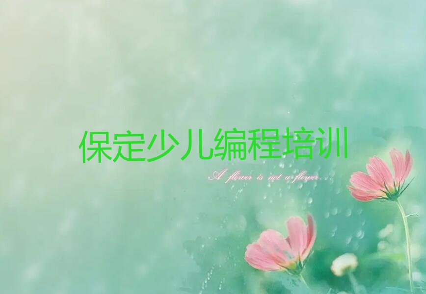 十大保定莲池区小孩编程培训机构排名前十排行榜
