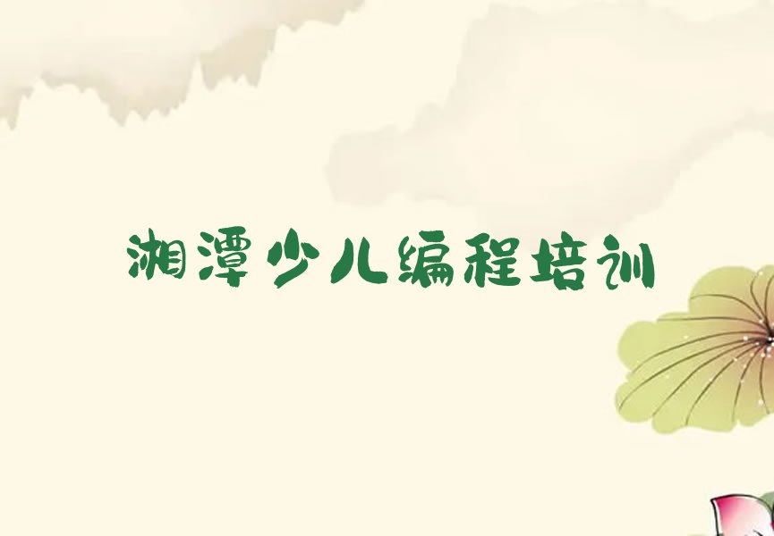 湘潭娃娃编程培训学校