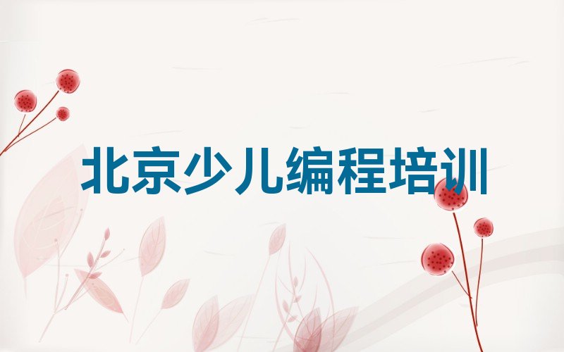 北京少儿编程培训班