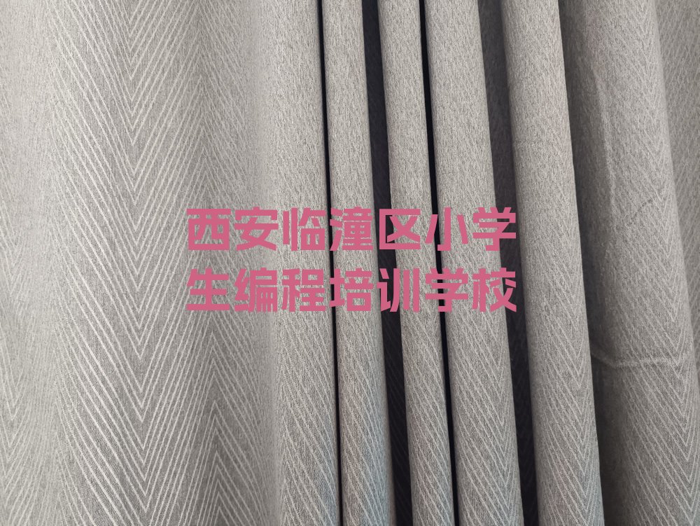 西安临潼区小学生编程培训学校