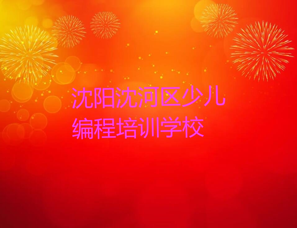 沈阳沈河区少儿编程培训学校