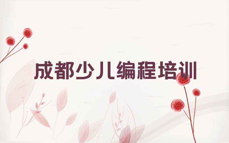 成都锦江区合江亭街道小儿编程培训学校