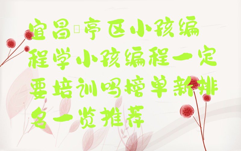 小孩编程