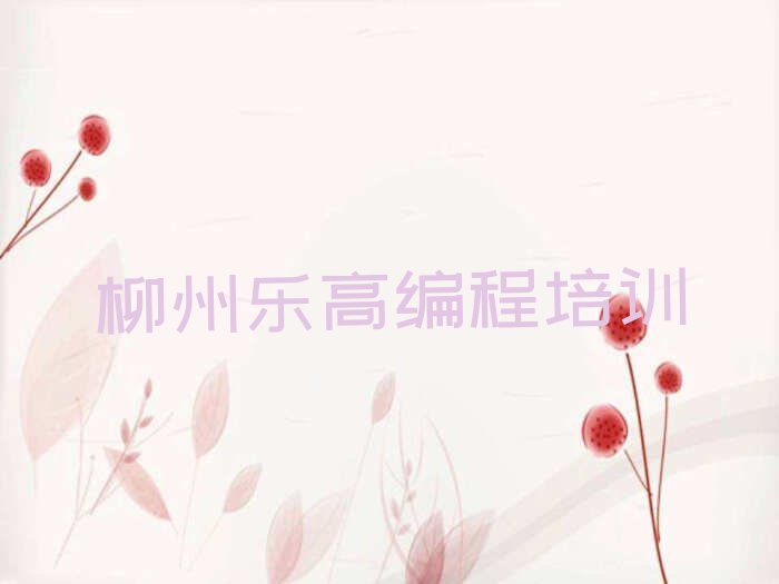柳州柳南区乐高编程培训学校