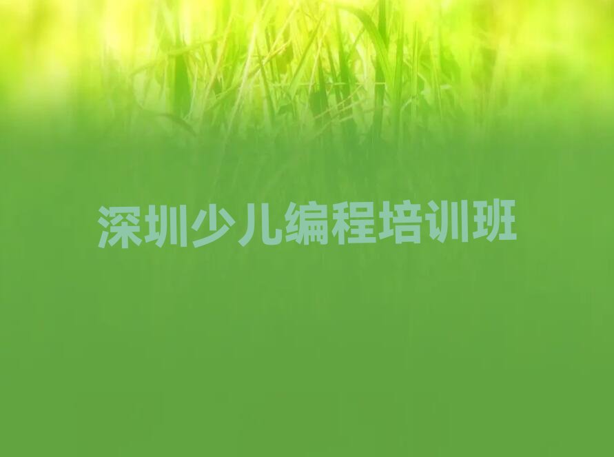 十大深圳宝安区童程童美少儿编程c++哪里学十大排名一览排行榜排行榜