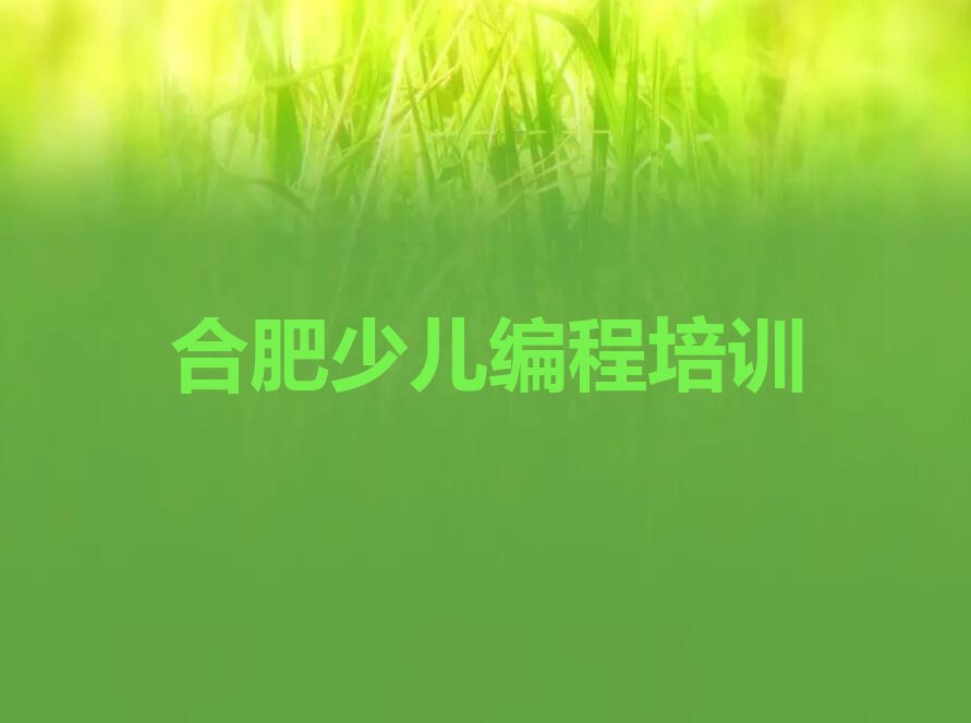 十大合肥庐阳区娃娃编程培训辅导班收费价目表排行榜