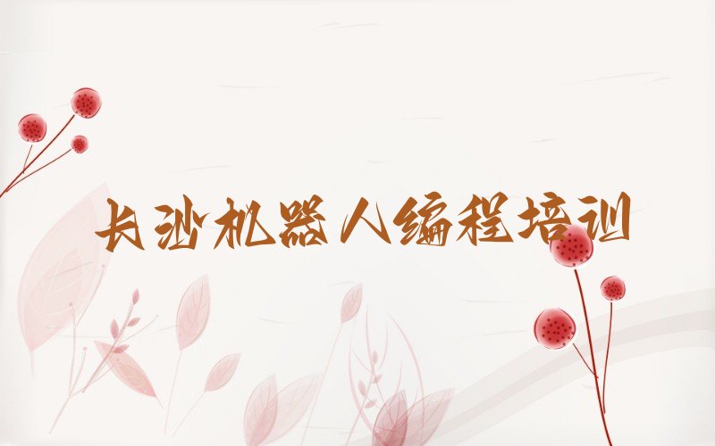 长沙芙蓉区湘湖街道机器人编程培训学校