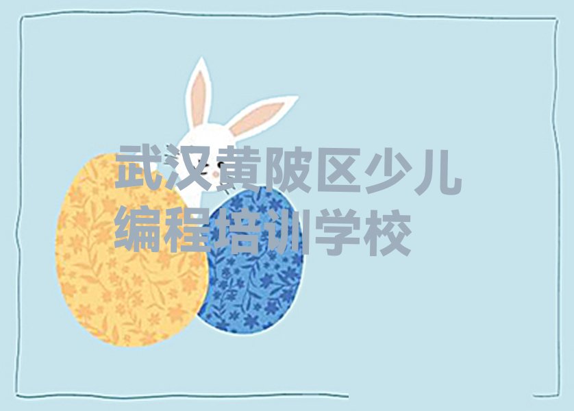 武汉黄陂区少儿编程培训学校