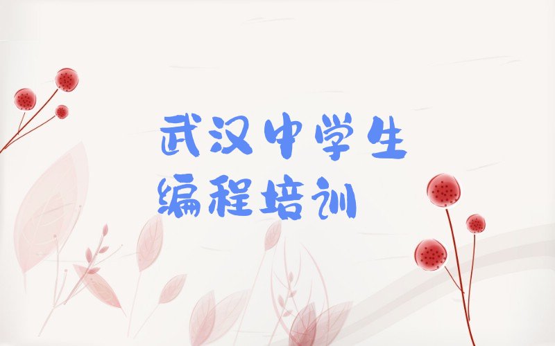 武汉硚口区少儿编程培训