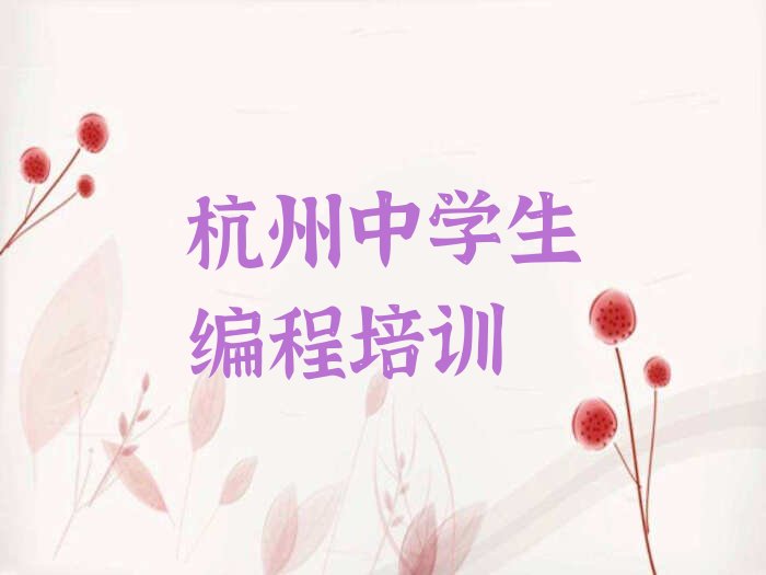 杭州少儿编程培训班