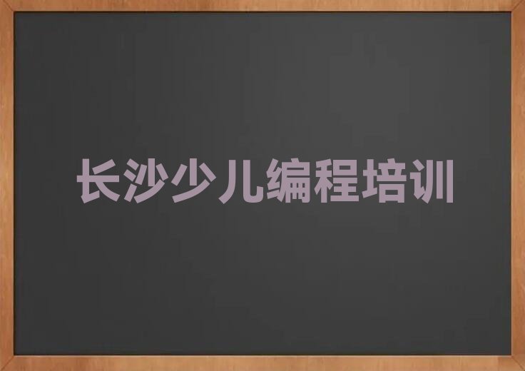 长沙雨花区少儿编程培训班