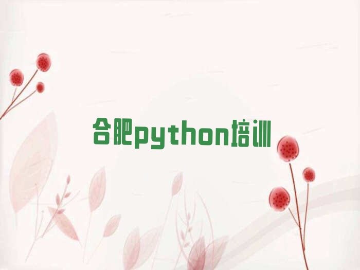 合肥python培训学校