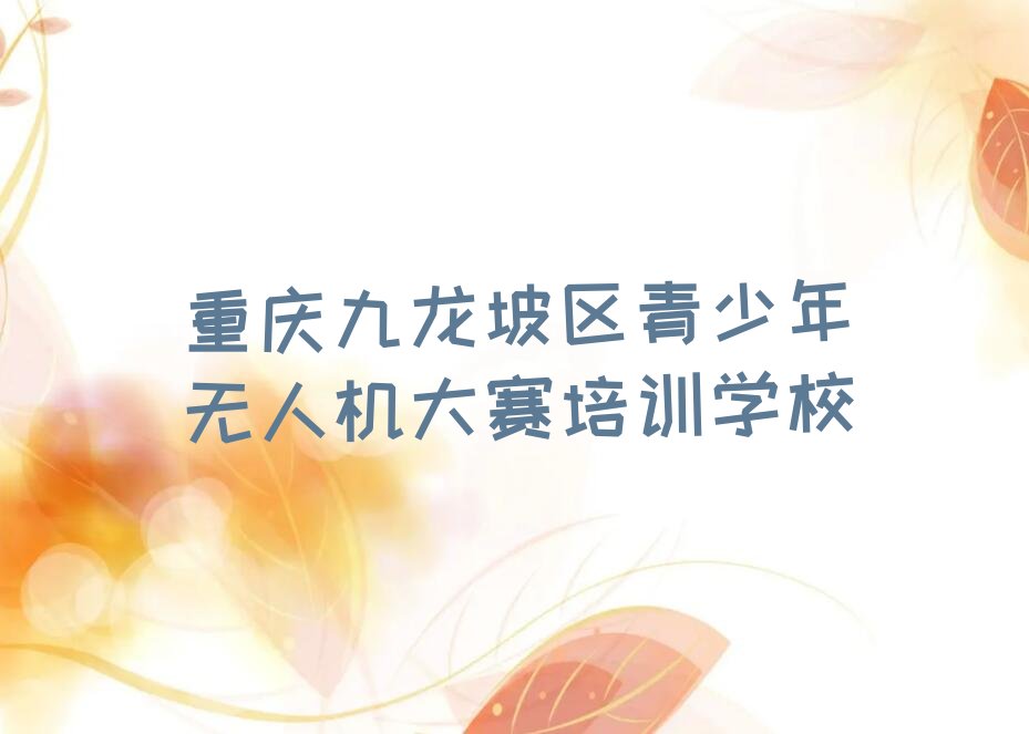 重庆九龙坡区青少年无人机大赛培训学校