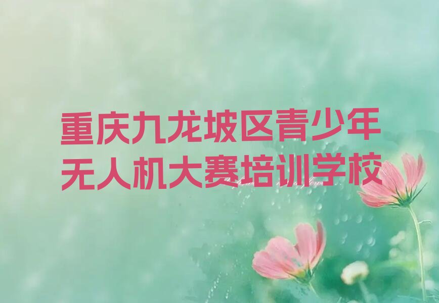 重庆九龙坡区青少年无人机大赛培训学校