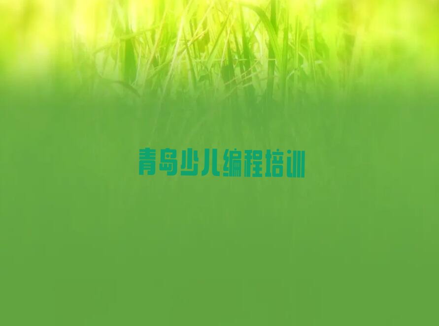 青岛少儿编程培训中心