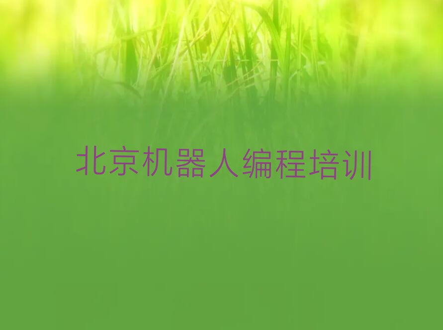 十大北京朝阳区什么机器人编程培训学校好排行榜
