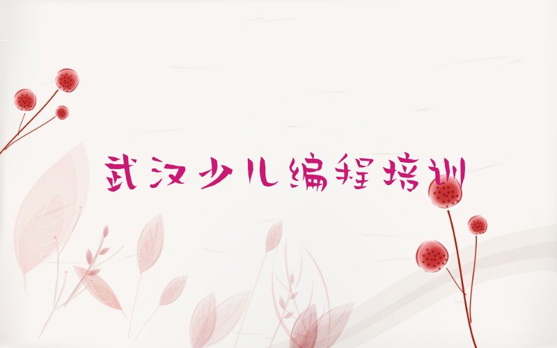 武汉少儿编程培训班