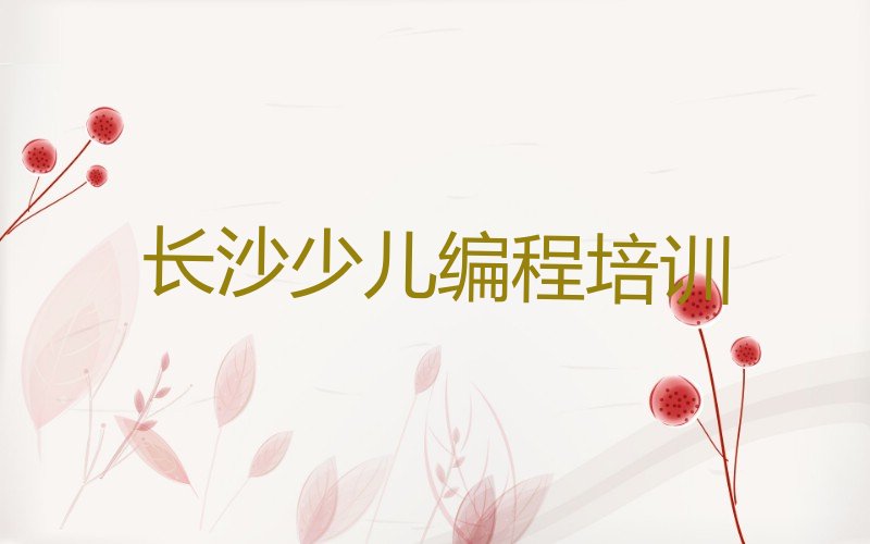 长沙开福区少儿编程培训班