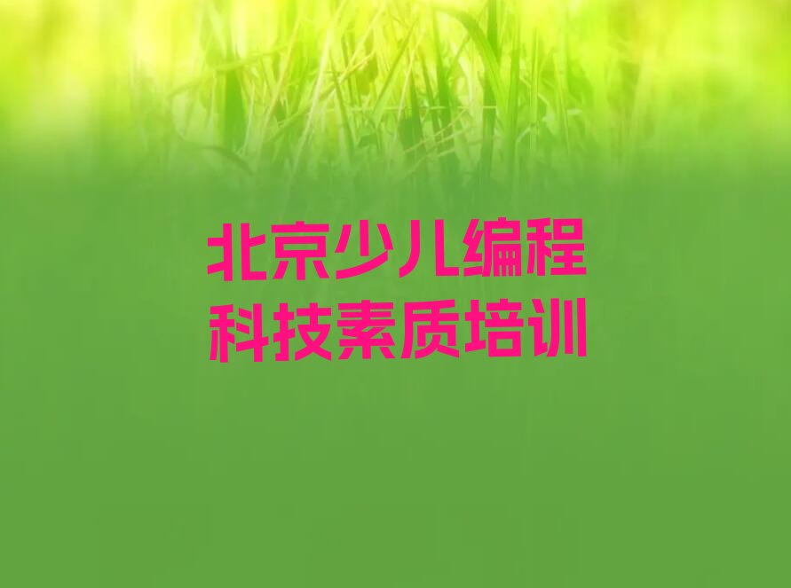 十大北京少儿编程科技素质辅导机构前十名排行榜